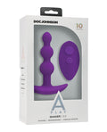A-Play A Play Beaded Rechargeable Silicone Anal Plug w/Remote - Purple