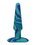 A-Play A Play 5" Groovy Silicone Anal Plug - Ocean - Image 2