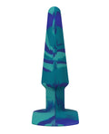 A-Play A Play 5" Groovy Silicone Anal Plug - Ocean - Image 3