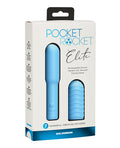 Pocket Rocket Pocket Rocket Elite Rechargeable w/Removable Sleeve - Sky Blue