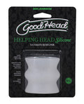 GoodHead GoodHead Helping Head Silicone Stroker - Frost