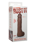 Bust It Bust It Squirting Realistic Cock w/1 oz Nut Butter - Brown