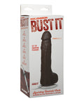 Bust It Bust It Squirting Realistic Cock w/1 oz Nut Butter - Black
