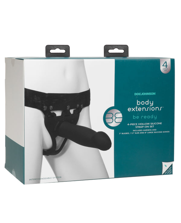 Body Extensions Body Extensions Be Ready 4 Piece Strap On Set