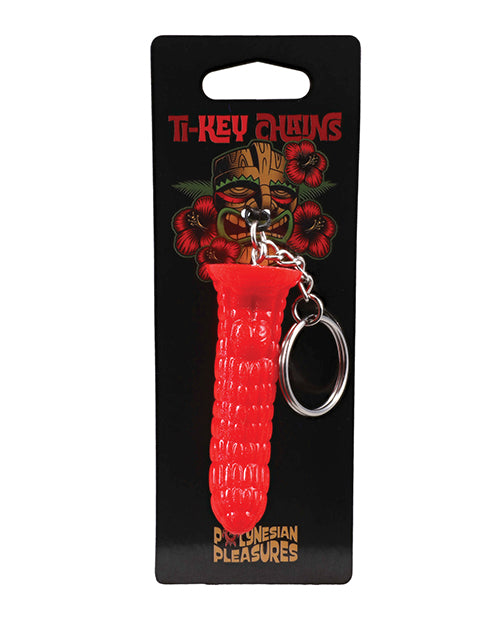 Not Regular Toys Polynesian Pleasures TI-Key Chains - Ula' Make Fire Idol - Fire Red