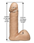 Vac-U-lock Vac-U-Lock 6" Realistic - White - Image 3