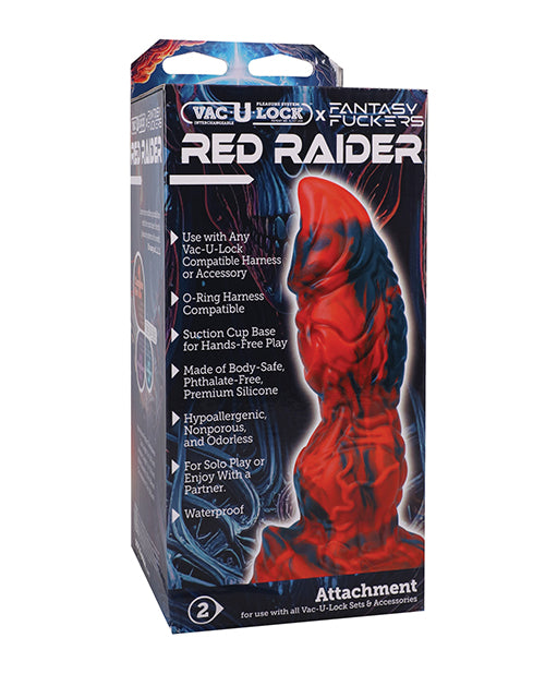 Not Regular Toys Vac-U-Lock x Fantasy Fuckers Red Raider - Red/Black