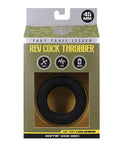 Fort Troff Fort Troff Rev Cock Throbber Vibrating Cock Ring - Black