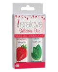 Oralove Oralove Delicious Duo Flavored Lube - Strawberry & Mint