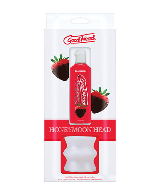 GoodHead GoodHead Honeymoon Kit Includes Stroker & Slick Head Glide - 1 oz Bottle Chocolate Strawberry