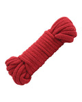 Doc Johnson Japanese Style Bondage Cotton Rope - Red - Image 2
