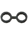 Doc Johnson Japanese Bondage Silicone Cuffs Small - Black - Image 2