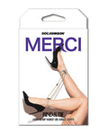 Merci Merci Hogtie - Bind & Tie Wrist or Ankle Cuffs - 6 mm Hemp - Black