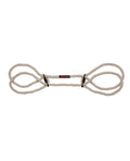 Merci Merci Hogtie - Bind & Tie Wrist or Ankle Cuffs - 6 mm Hemp - Black - Image 4