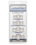 Titanmen Titanmen Tools Cock Ring Set - Clear