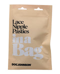 In A Bag In A Bag Lace Nipple Pasties - Black - Image 2