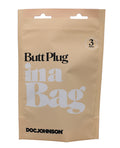 In A Bag In A Bag 3" Butt Plug - Black - Image 2