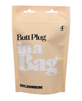 In A Bag In A Bag 4" Butt Plug - Black - Image 2