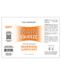 Main Squeeze Main Squeeze Warming Water-Based Lubricant - 3.4 oz - Image 2