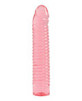 Vivid Vivid 7" Pink Ribbed Jelly w/Penis Head - Sunrise - Image 2