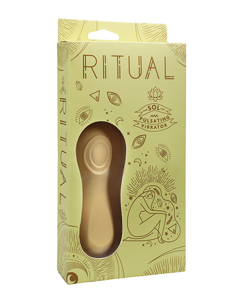 RITUAL RITUAL Sol Rechargeable Silicone Pulsating Vibe - Yellow