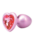 Booty Bling Booty Bling Jeweled Metal Plug - Small Pink - Image 3