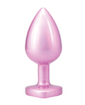 Booty Bling Booty Bling Jeweled Metal Plug - Large Pink - Image 2