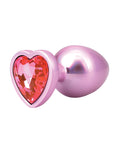 Booty Bling Booty Bling Jeweled Metal Plug - Large Pink - Image 3