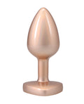 Booty Bling Booty Bling Jeweled Metal Plug - Small Gold - Image 2