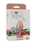 Booty Bling Booty Bling Jeweled Metal Plug - Medium Gold