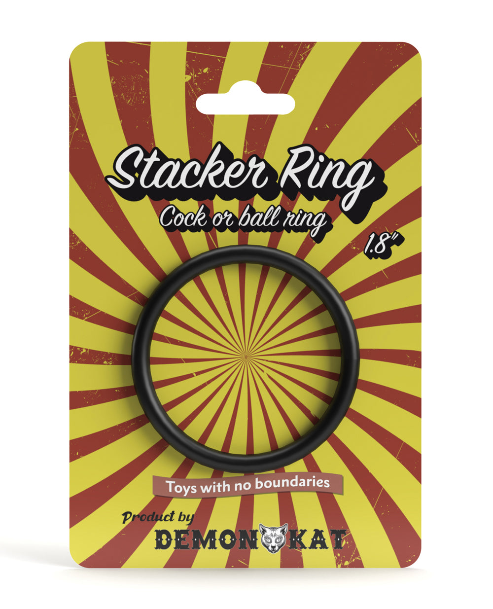 Demon Kat Demon Kat 1.8" Stacker Ring - Black