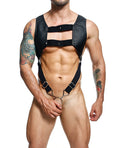 DNGEON by MOB Dngeon Croptop Harness Cockring Black O/S - Image 2