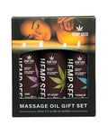 Earthly Body Earthly Body 2026 Valentines Massage Oil Gift Set - 2 oz Asst. Scents Box of 3