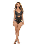 Escante Pride Lace Teddy w/Rainbow Side Straps Black L/XL