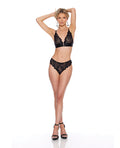 Not Regular Toys Lace Bra & Thong 2 pc Set - Black XL - Image 2