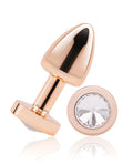 Gemsations Gemsations 2" Beginners Bling Bling Metal Butt Plug - Rose Gold - Image 2