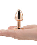 Gemsations Gemsations 2" Beginners Bling Bling Metal Butt Plug - Rose Gold - Image 4