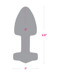 Gemsations Gemsations 2" Beginners Bling Bling Metal Butt Plug - Rose Gold - Image 5