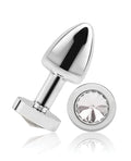 Gemsations Gemsations 2" Beginners Bling Bling Metal Butt Plug - Silver - Image 2