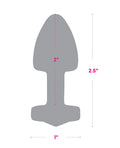 Gemsations Gemsations 2" Beginners Bling Bling Metal Butt Plug - Silver - Image 5