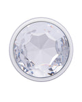 Gemsations Gemsations 2 pc 3.25" & 3.7" Tapered Bling Bling Metal Butt Plug Training Set - Silver - Image 4