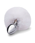Gemsations Gemsations 2.95" Metal Bunny Tail Butt Plug - Silver - Image 3