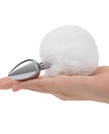 Gemsations Gemsations 2.95" Metal Bunny Tail Butt Plug - Silver - Image 4