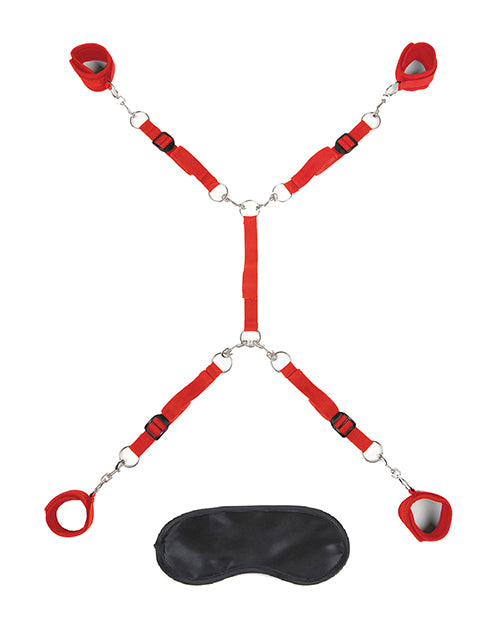 Lux Fetish Lux Fetish 7 pc Bed Spreader - Red