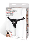 Lux Fetish Lux Fetish Patent Leather Strap On Harness - Black - Image 5
