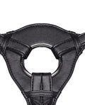 Lux Fetish Lux Fetish Patent Leather Strap On Harness - Black - Image 3