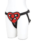 Lux Fetish Lux Fetish Red Heart Strap On Harness Set - Image 2