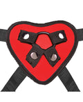 Lux Fetish Lux Fetish Red Heart Strap On Harness Set - Image 4