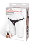Lux Fetish Lux Fetish Velvet Bikini Strap On - Black