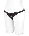 Lux Fetish Lux Fetish Velvet Bikini Strap On - Black - Image 2